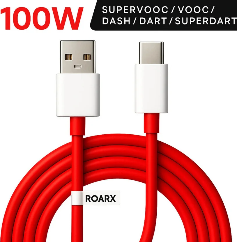 RoarX USB Type C Cable 10 A 1 m TPE 100 WATT VOOC/DASH/...