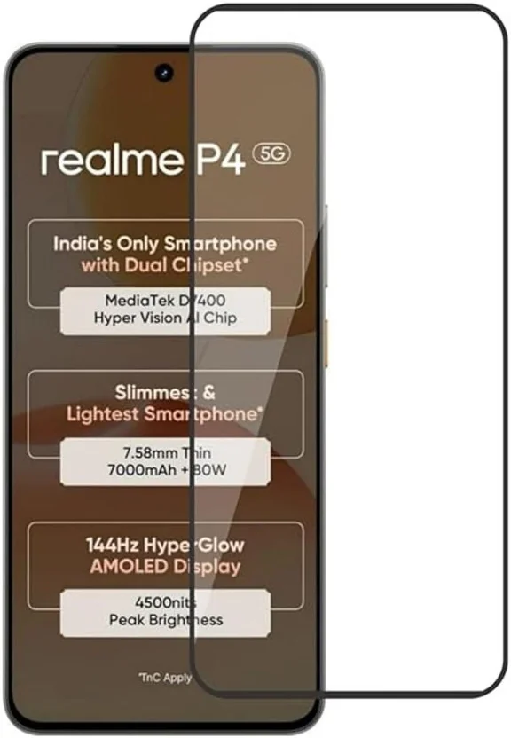 Caseline Tempered Glass Guard for realme P4 5G