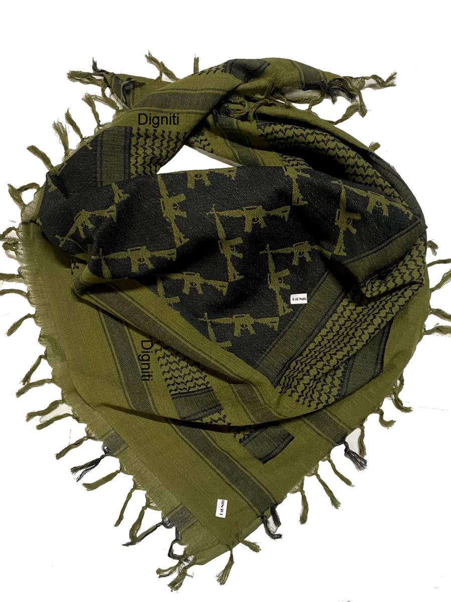 Shemagh Scarf army green arab rumal kuffiyeh patka military scarf army scarf ncc patka commando