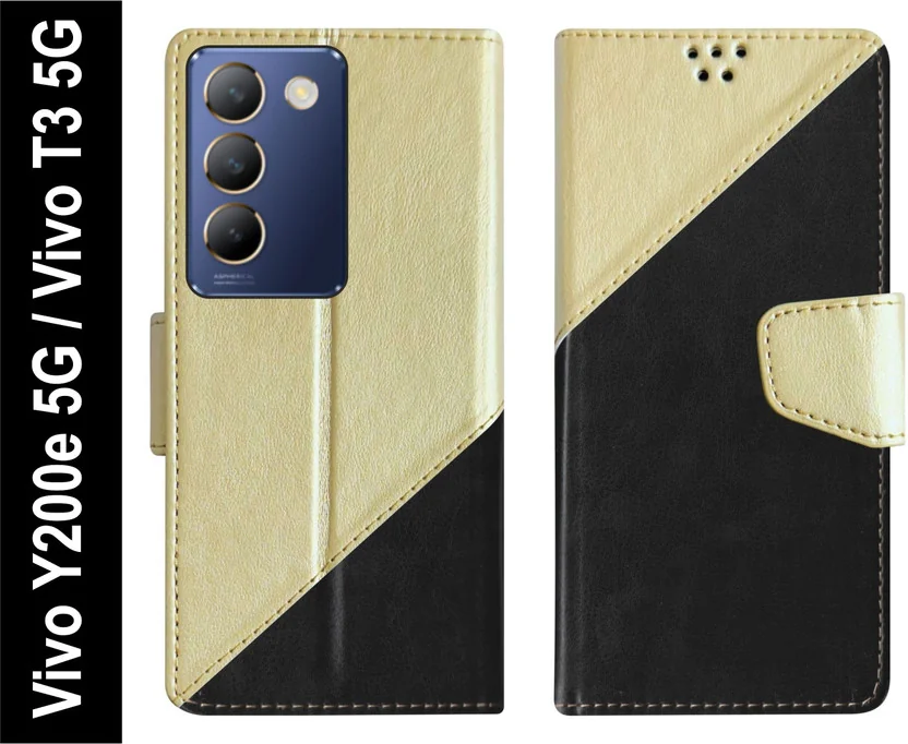 SBMS Flip Cover for Vivo Y200e 5G / Vivo T3 5G Back Cov...