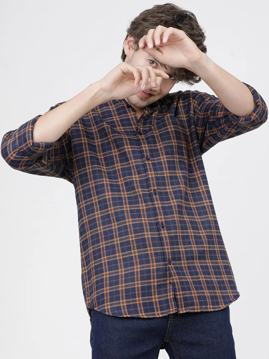 Men Slim Fit Tartan Checked Casual Shirt - Best Price ₹899 at Myntra
