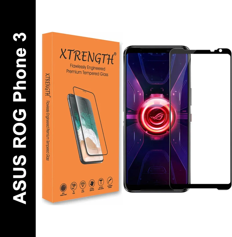 XTRENGTH Edge To Edge Tempered Glass for ASUS ROG Phone...