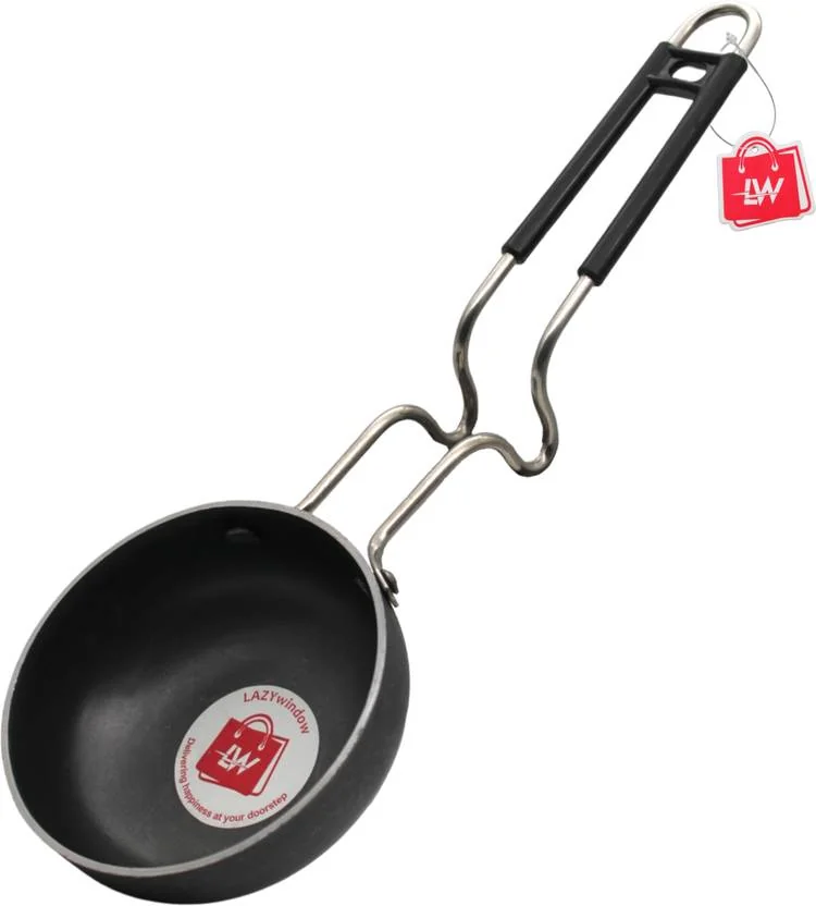 LAZYwindow Essential Iron Tadka Pan/Fry Pan with Steel Handle for Kitchen 12cm Diameter Tadka Pan 12 cm diameter 0.3 L capacity  (Iron, Induction Bottom) - Best Price ₹147 at Flipkart
