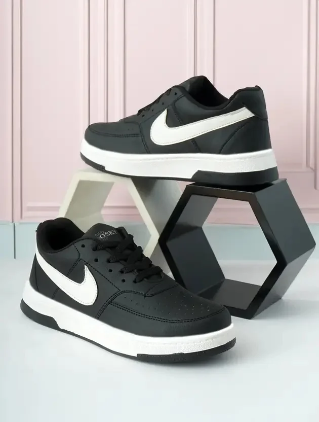 OSKY ''Black White & Men's Sneakers | Premium Casual Shoes for Daily & Party Wear'' Sneakers For Men  (White , 7) - Best Price ₹575 at Flipkart
