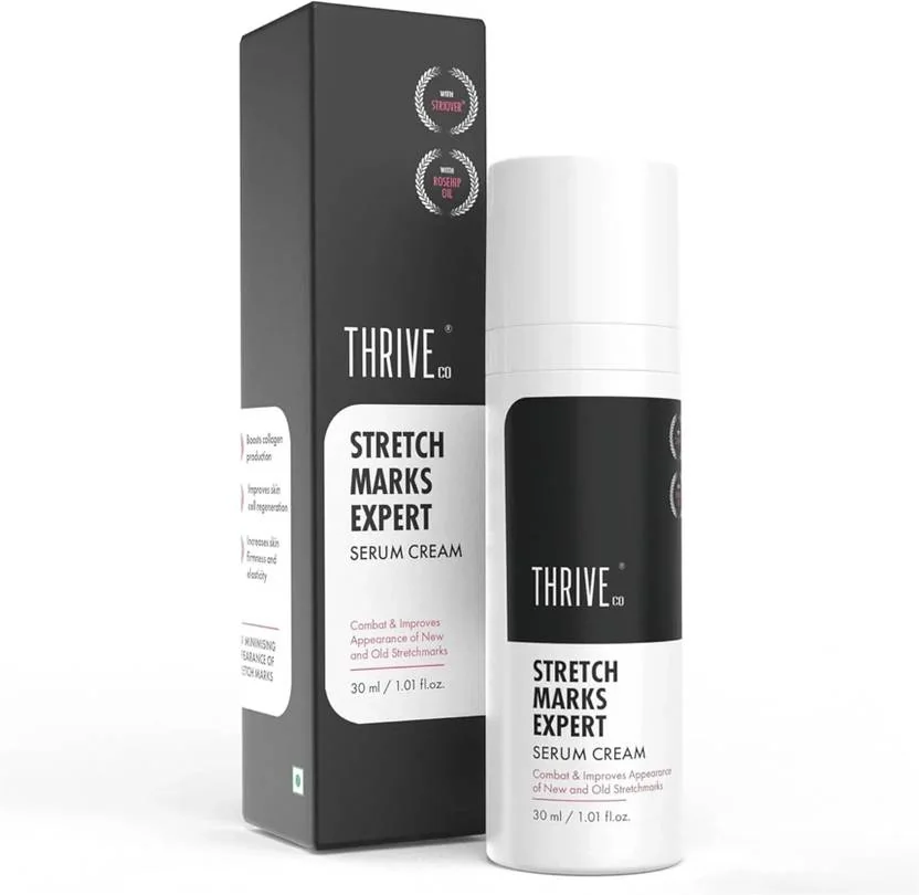 ThriveCo Stretch Marks Expert Serum Cream | Combats Appearance of Old & New Stretch Marks  (30 ml) - Best Price ₹499 at Flipkart
