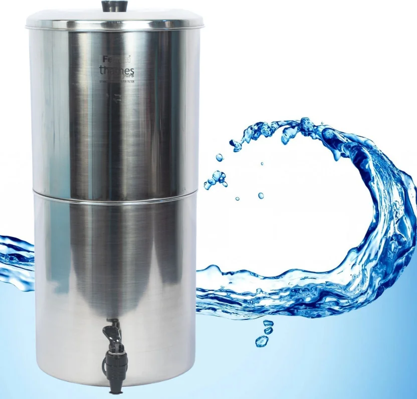 Ferrum ThamesPure Water Filter Stainless Steel Non Elec...