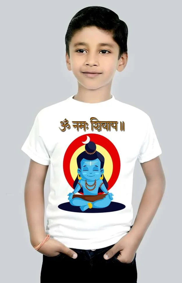 Boys & Girls Typography, Printed Cotton Blend T Shirt - Best Price ₹163 at Shopsy