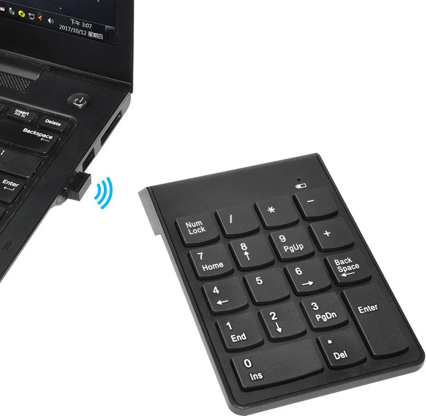 Wifton Wireless Numeric Keypad 2.4G 18-Key USB Financia...