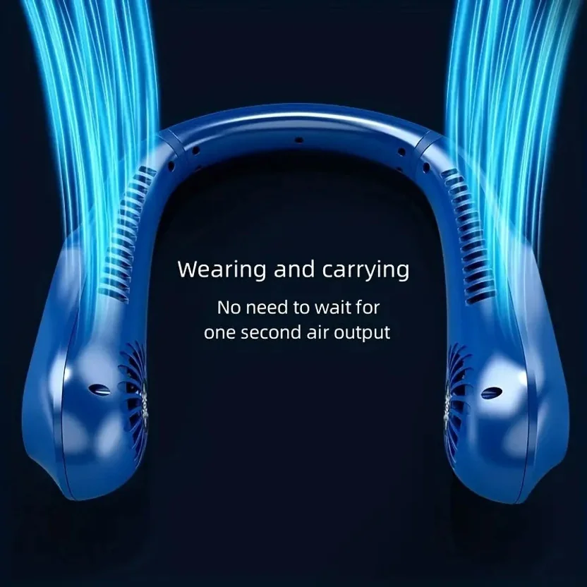 Sampri Portable Neck Fan,Hands Free Bladeless Neck Fan ...