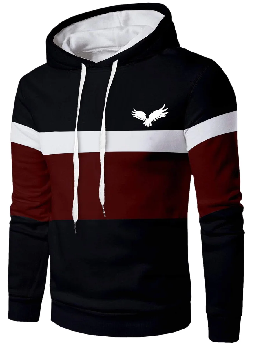 Men's Woolen Blend Hoodie with Hooded Neck