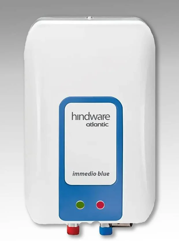 Hindware Smart Appliances Immedio blue 3 L Instant Water Geyser | High Grade SS Tank  (White & Blue)