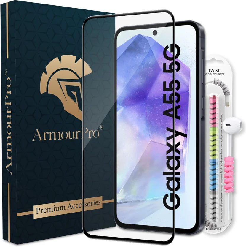 ArmourPro Edge To Edge Tempered Glass for Samsung Galax...
