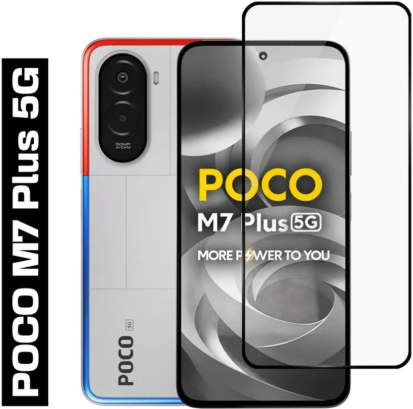 Gorilla Cases Edge To Edge Tempered Glass for POCO M7 P...