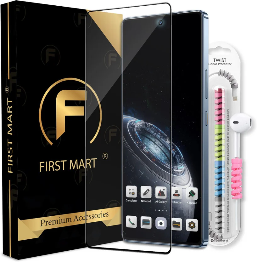 FIRST MART Edge To Edge Tempered Glass for Infinix GT 2...