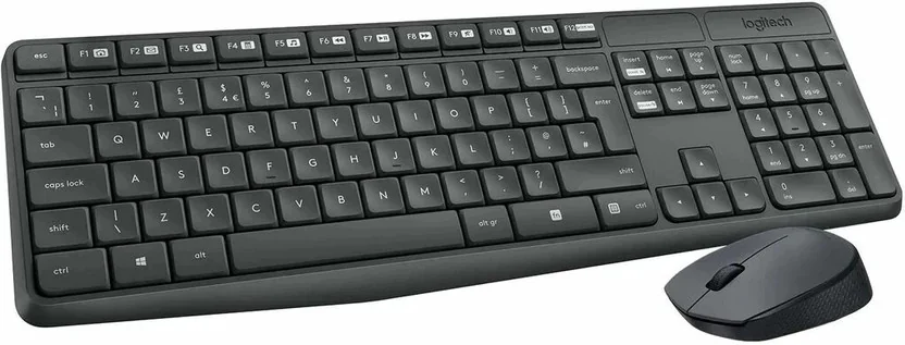 Logitech MK235 Full-Sized, 15 FN Keys, 3-Year Battery L...