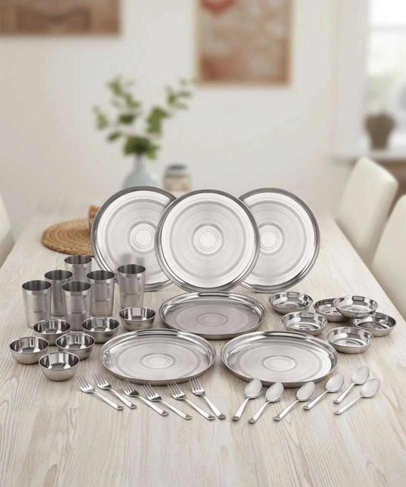 Stainless Steel Pack Of 36 Stainless Steel Dinner Set Lieght weight Dinner Set