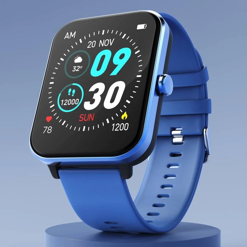 Fire-Boltt Ninja Calling Pro Plus 46.5mm (1.83) Display Bluetooth Calling, AI Voice Smartwatch  (Blue Strap, Free Size) - Best Price ₹999 at Flipkart