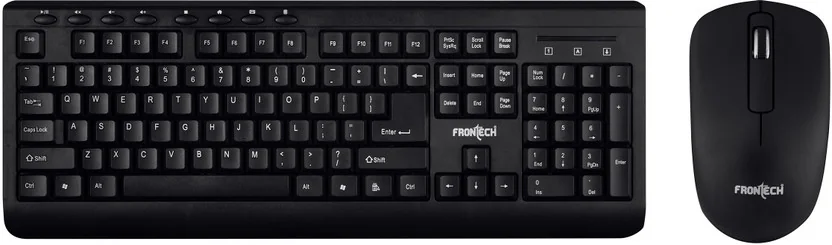 Frontech FT-1602 Wireless Standard Desktop Keyboard Com...