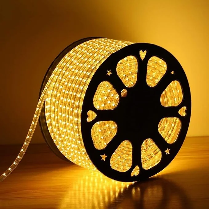 One94Store 22 Meter LED Rope Light – 2835 LED 120 LEDs/M Waterproof Decorative Strip Light for Ceiling Cove, Diwali, Christmas, Balcony, Home & Outdoor Decoration (Warm White) - Best Price ₹644 at Amazon