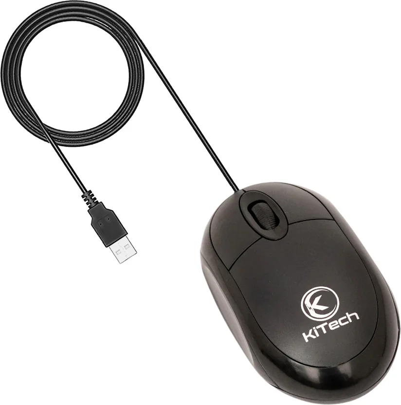 KITECH M10 Wired Ambidextrous Optical Mouse