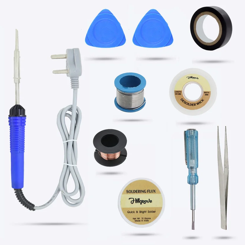 Hillgrove HGVE6M2 Basic 25W 9in1 Soldering Iron Kit Pen...