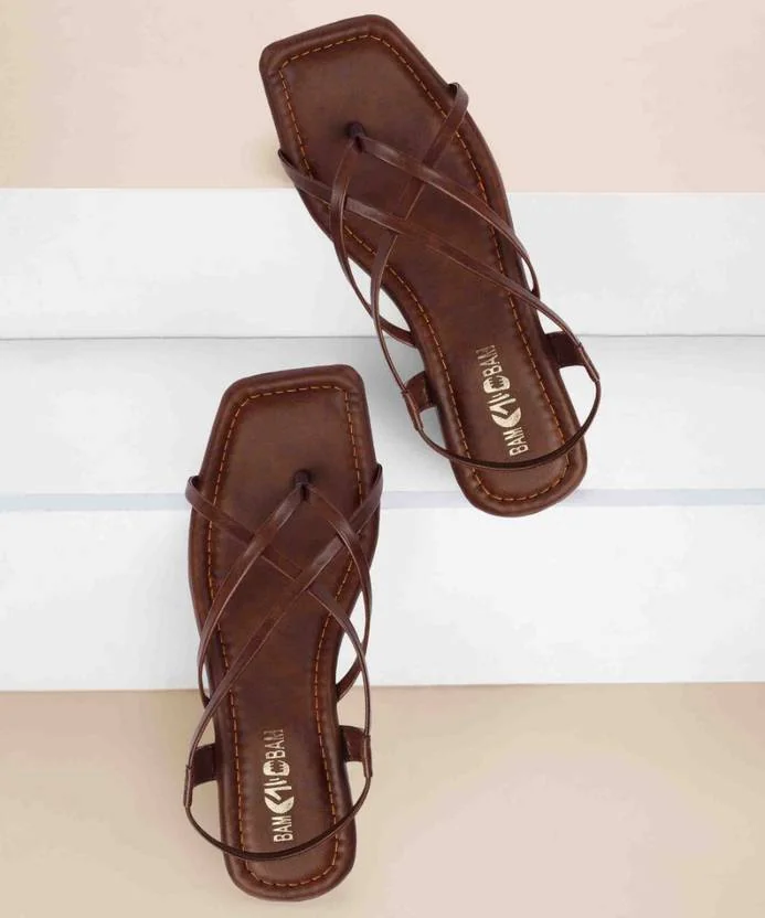 Bambam Women Flats Sandal  (Brown , 3) - Best Price ₹266 at Flipkart