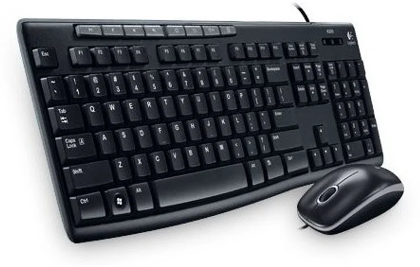 Logitech MK200 Mouse & Keyboard Combo, Full-Sized Wired...