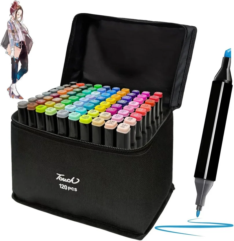 Dvn 120 Pcs Alcohol Based Dual Head marker pen