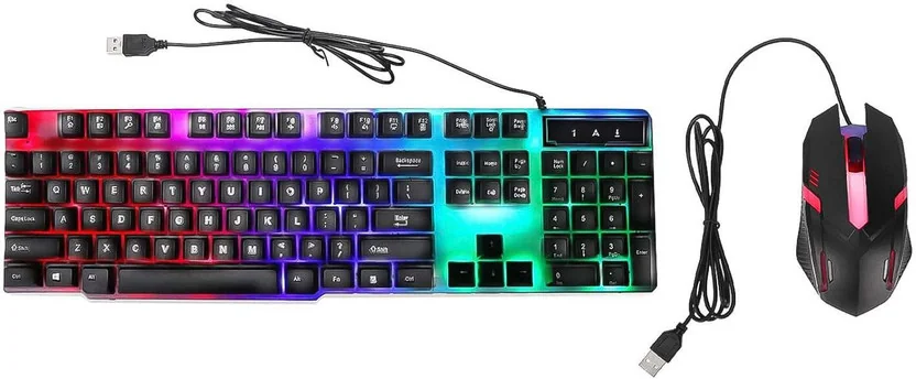 Oblivion 104-Key Colorful Backlit Keyboard & Mouse Set ...