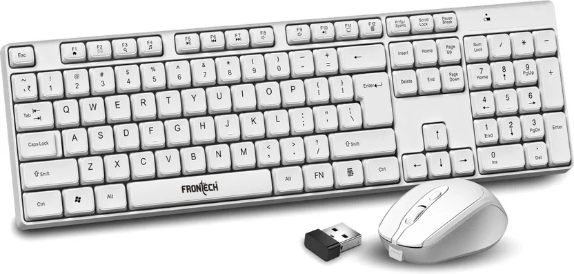Frontech 2.4Ghz Wireless Keyboard and Mouse|104 Keys|16...