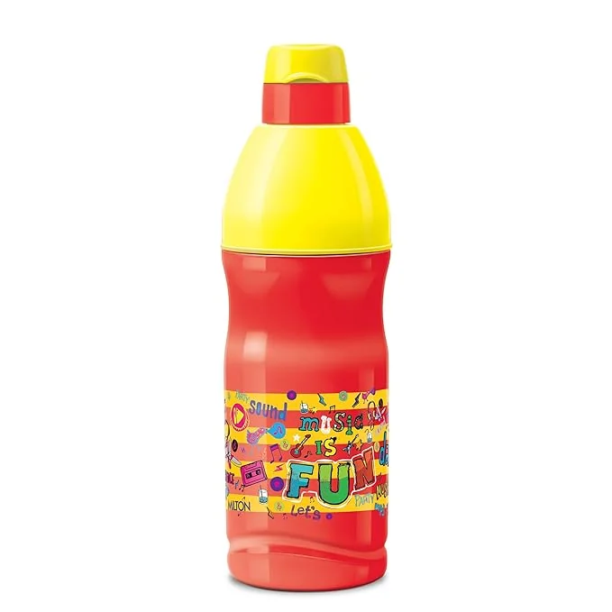 Milton Kool Buddy 600 Plastic Insulated Water Bottle with Straw for Kids, 500 ml, Red | School | Picnic | Sipper | Leak Proof | BPA Free | Food Grade | Easy to Carry - Best Price ₹166 at Amazon