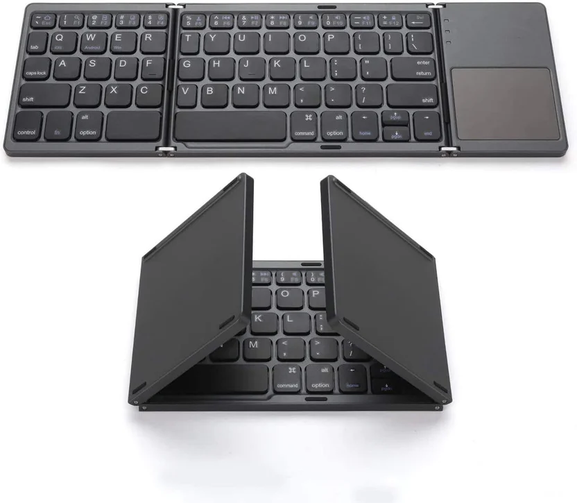 microware B033 Mini Folding Keyboard Bluetooth Foldable...