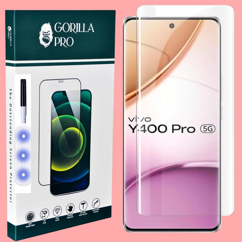 GORILLA PRO Edge To Edge Tempered Glass for Vivo Y400 P...