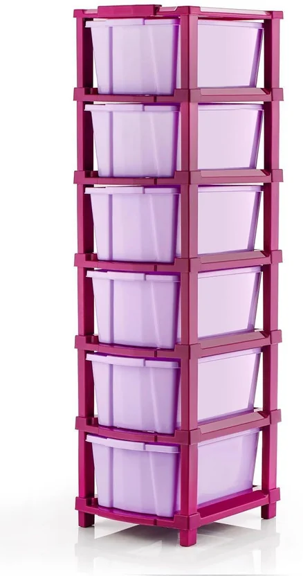 J K INTERNATIONAL 6 Compartments Plastic Multipurpose D...