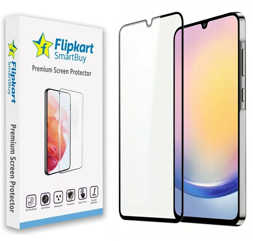 Flipkart SmartBuy Edge To Edge Tempered Glass for Samsu...