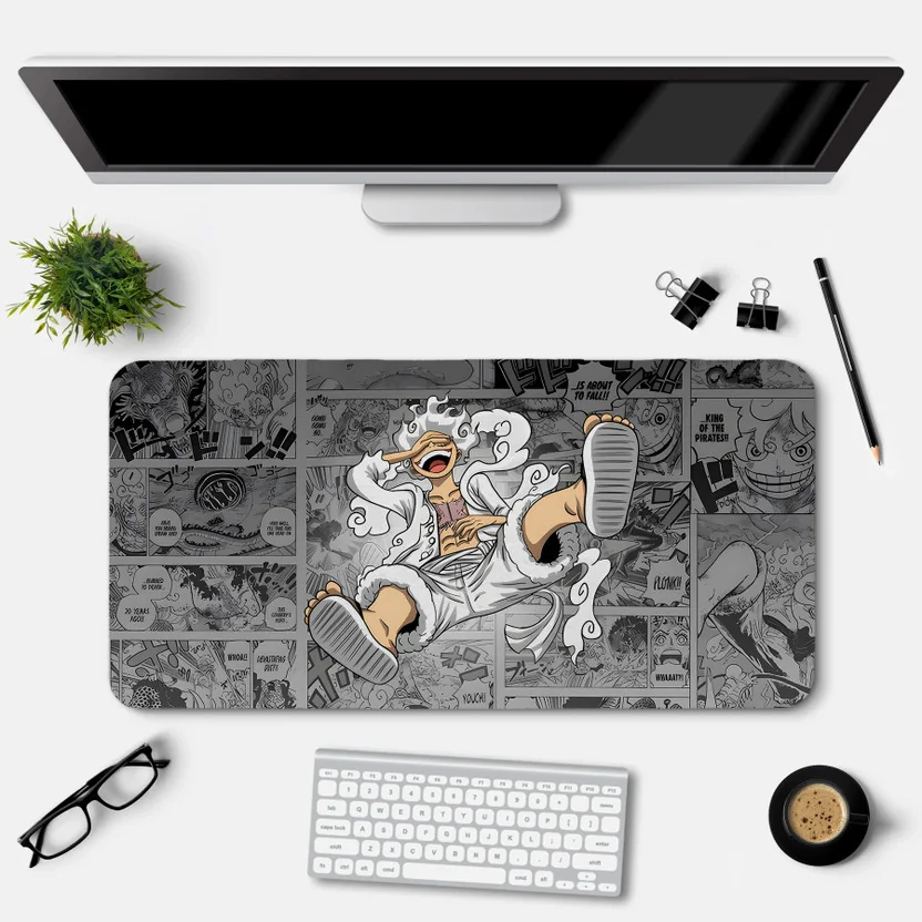 Eshaaver Desktop Mat one piece Anime Printed & Spill Pr...