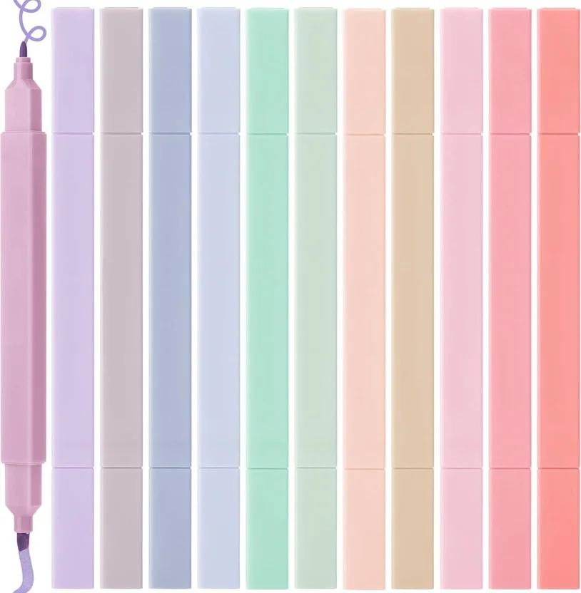 ARJ Aesthetic Pastel Cute Highlighters | Mild Colors Wi...