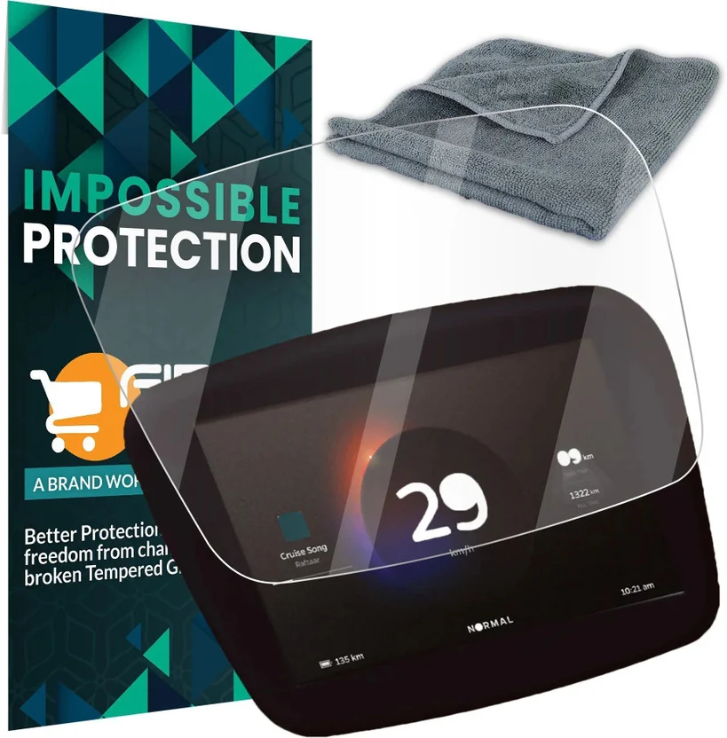 FIRST MART Edge To Edge Tempered Glass for Ola S1 Pro, ...