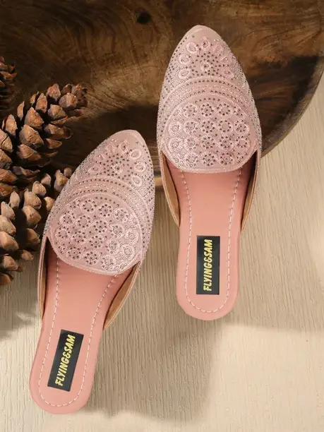 FLYING&SAM Women Bellies Sandal  (Pink , 4) - Best Price ₹231 at Flipkart