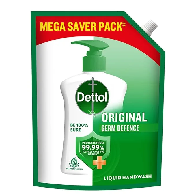 Dettol Liquid Handwash Refill - Original Hand Wash- 1350ml | Germ Defence Formula | 10x Better Germ Protection - Best Price ₹160 at Amazon