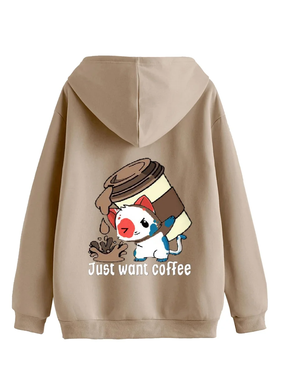 Printed Hoodie for Womens | | Casual Zip Front Hoodie, Winterwear for Girls & Woman