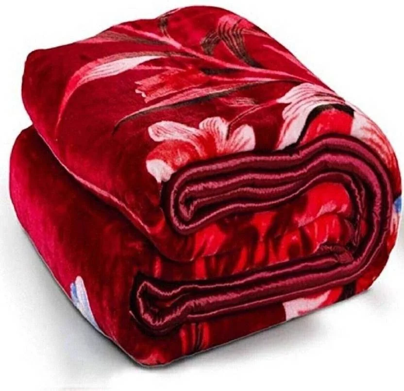Changers Floral Double Mink Blanket for  Heavy Winter  (Microfiber, Multicolor)