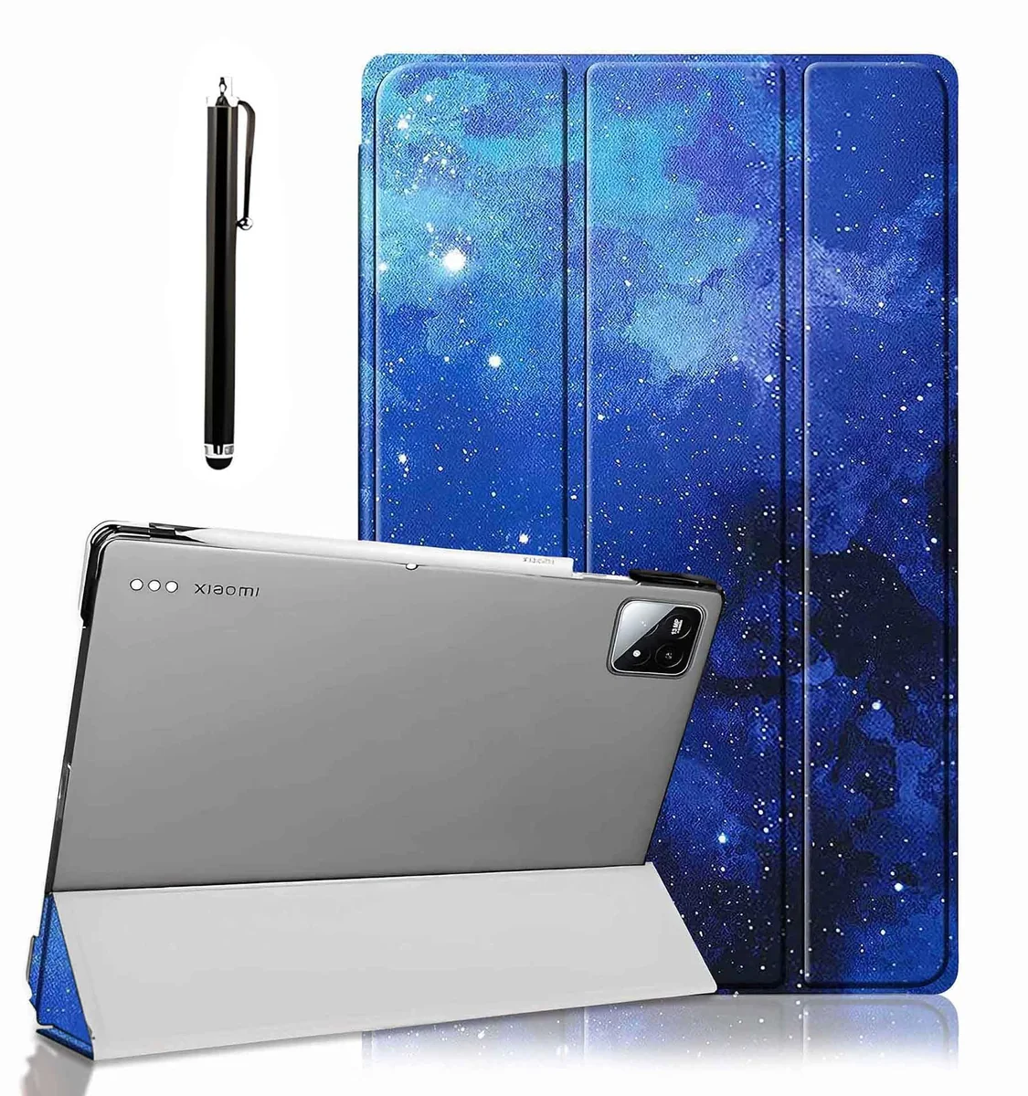 ProElite Cover for Xiaomi Mi Pad 7/7 Pro 11.2 inch Case Cover, Flip Case Cover for Xiaomi Mi Pad 7/7 pro 11.2 inch. with Transparent Back & Stylus Pen [Auto Sleep Wake Support], Stars