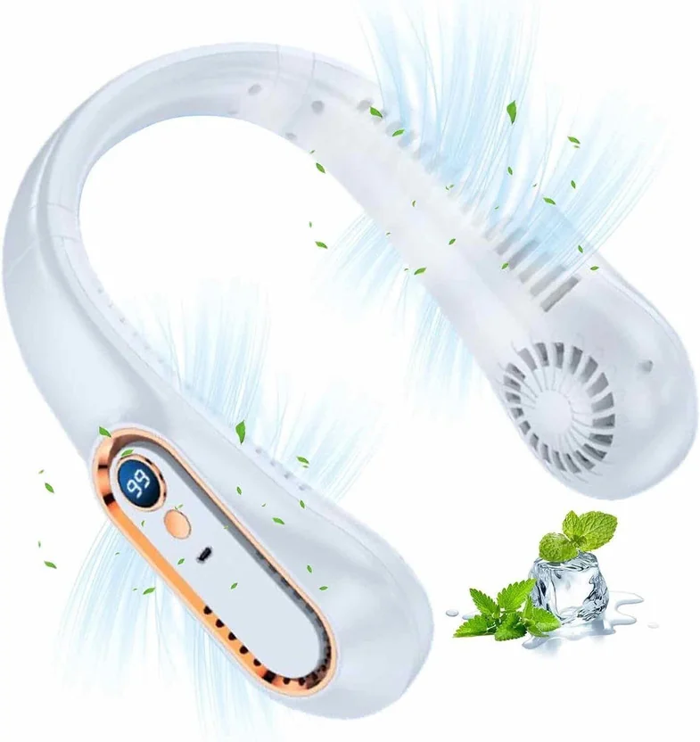 Sampri Portable Neck Fan Hands Free Bladeless Fan for I...