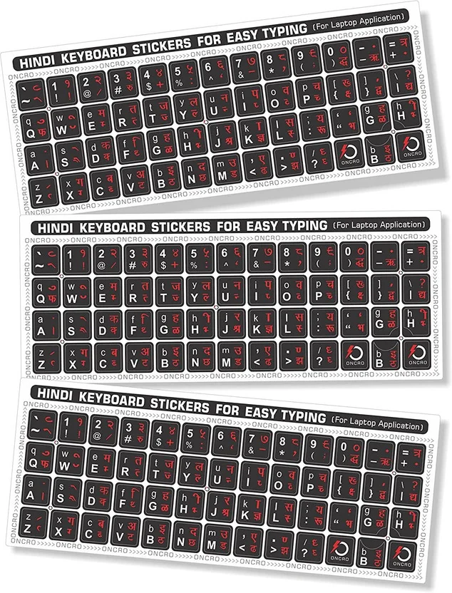 ONCRO Language Typing font Hindi keyboard sticker for l...