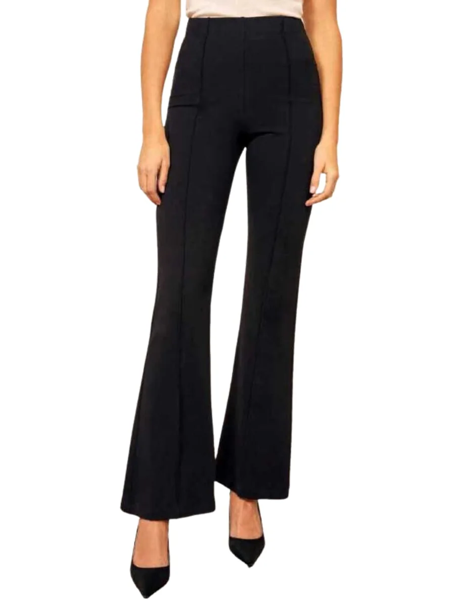 Regular Fit Women Black Formal Trousers Pants Women's Bootcut Yoga Dress Pants Stretchy Work Business Slacks Petite Regular Comfort Trousers, S gifts for women