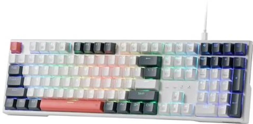 Redragon K668 RGB Gaming Keyboard, Wired USB Standard G...