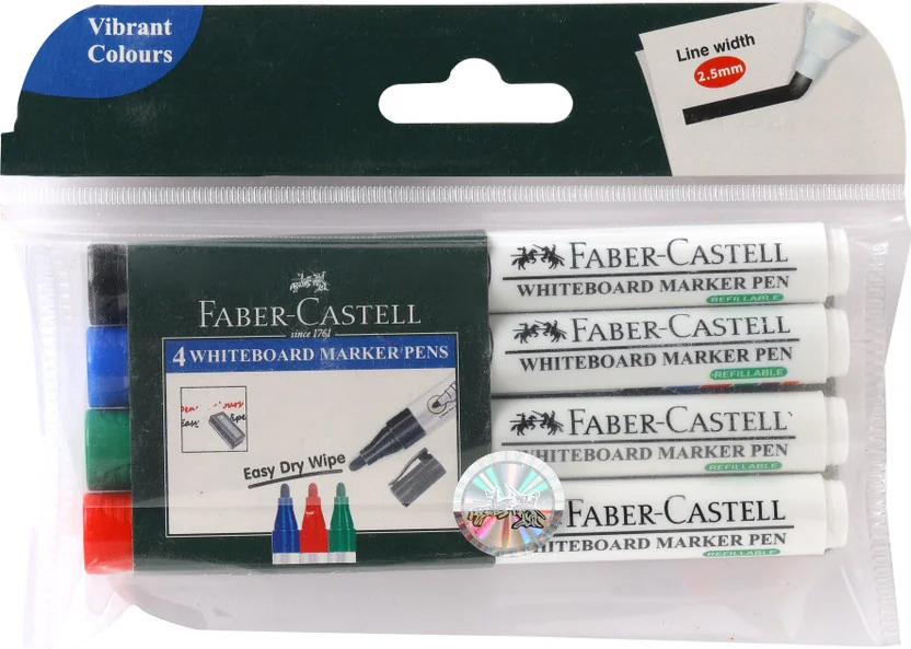 FABER-CASTELL Whiteboard Marker Assorted Wallet - Best Price ₹82 at Amazon