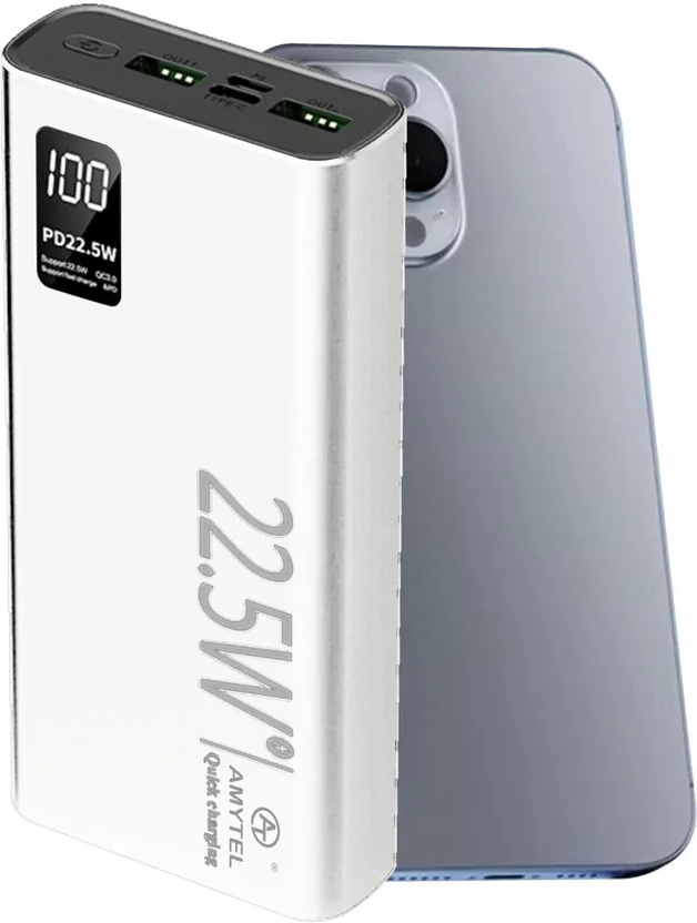 AMYTEL 20000 mAh 22 W Compact Pocket Size Power Bank