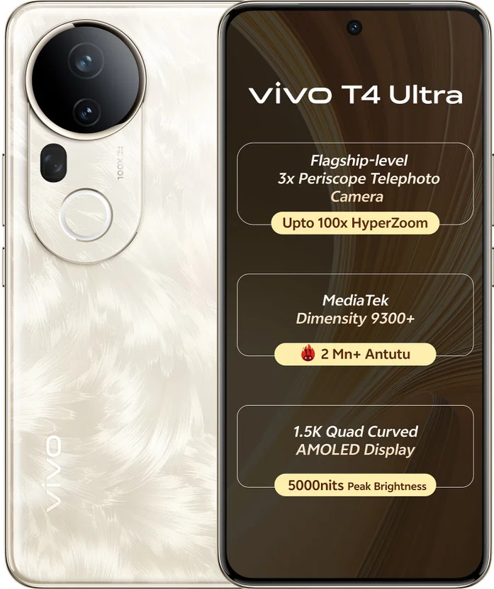vivo T4 Ultra 5G (Phoenix Gold, 256 GB)